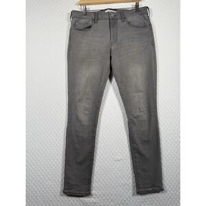 Pacsun Jeans Mens 32x30 Skinny Straight Lt Gray Wash Stretch Denim Mid Street